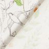 Tissu de décoration Semi-panama fleurs sauvages dessinées – blanc/rose,  thumbnail number 4