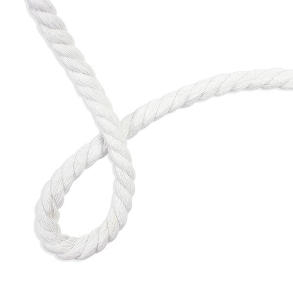 Cordelette en coton [ Ø 8 mm ] – blanc,  image number 2