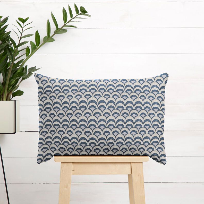 Tissu en coton Popeline arcs élégants – gris bleu/taupe clair,  image number 6