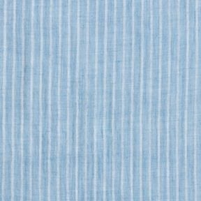 Tissu double gaze de coton Rayures en fil teint&eacute; | Poppy Fabrics &ndash; bleu brillant/blanc, 