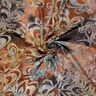 Jersey Jacquard Fleurs avec batik – bordeaux/gris pierre,  thumbnail number 3
