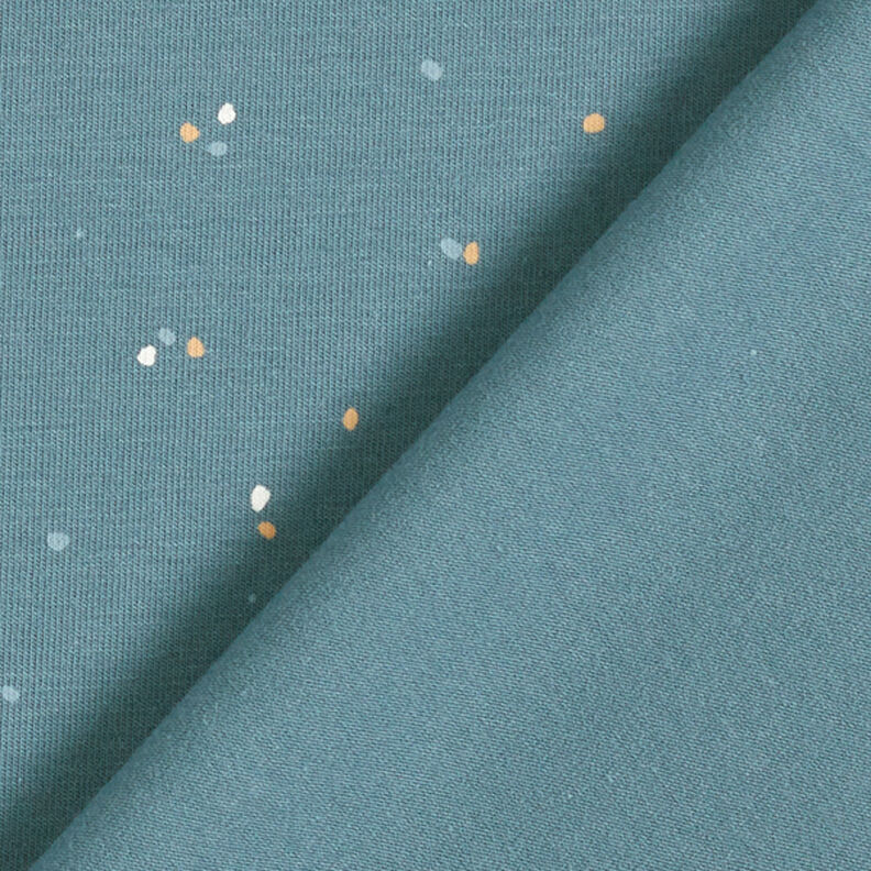Jersey coton Taches irrégulières – bleu jean, image number 4