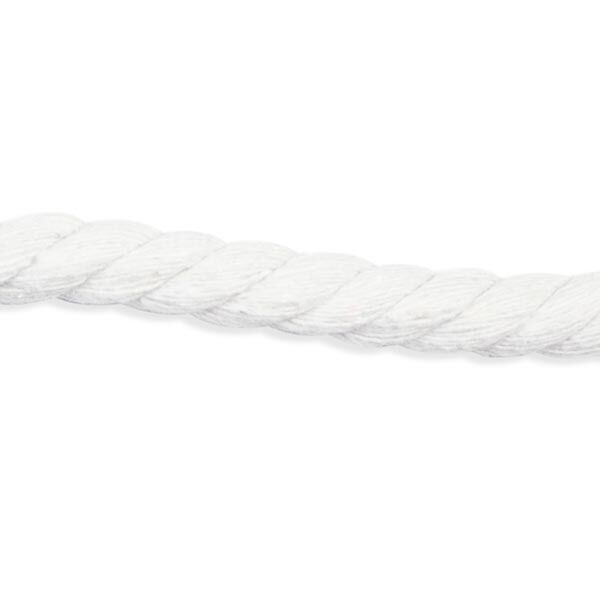 Cordelette en coton [ Ø 8 mm ] – blanc,  image number 1