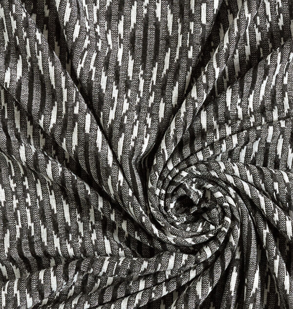 Tissu maille léger à losanges – noir/blanc,  image number 3