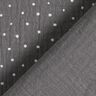 Tissu double gaze de coton Petits points – gris schiste/blanc,  thumbnail number 4