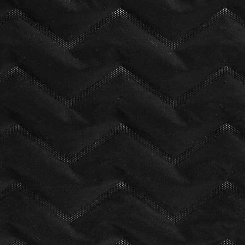 Tissu matelassé Tissu peau de pêche à chevrons | Katia Fabrics – noir,  image number 1