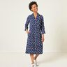 Tissu en viscose Pluie de fleurs – bleu nuit,  thumbnail number 5