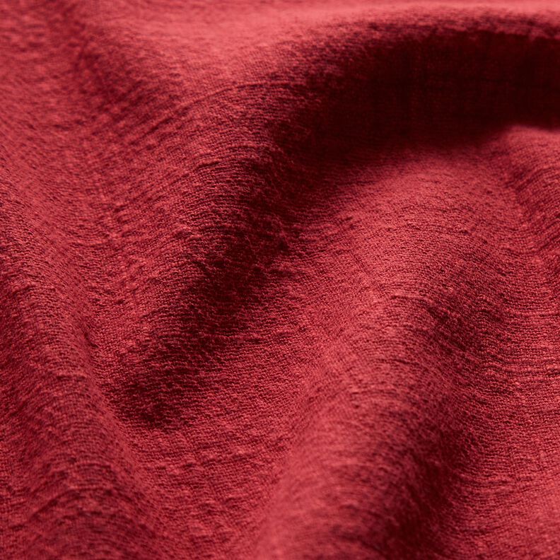 Tissu en coton aspect lin – terre cuite,  image number 2