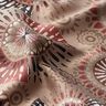 Tissu de décoration Jacquard Mandala élégant – taupe foncé/bordeaux,  thumbnail number 2