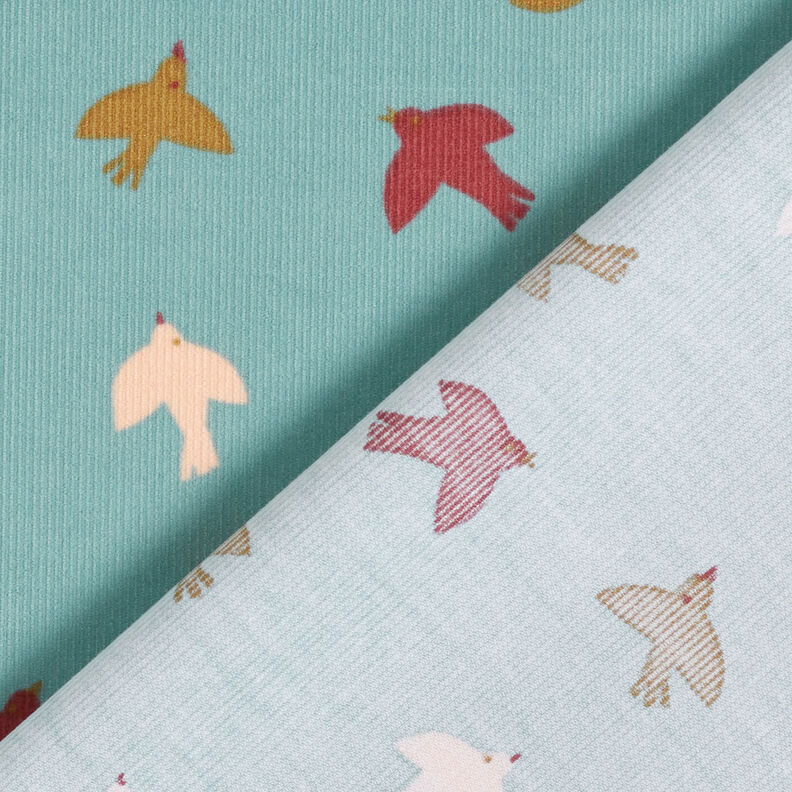 Velours milleraies Volée d'oiseaux – eucalyptus,  image number 4
