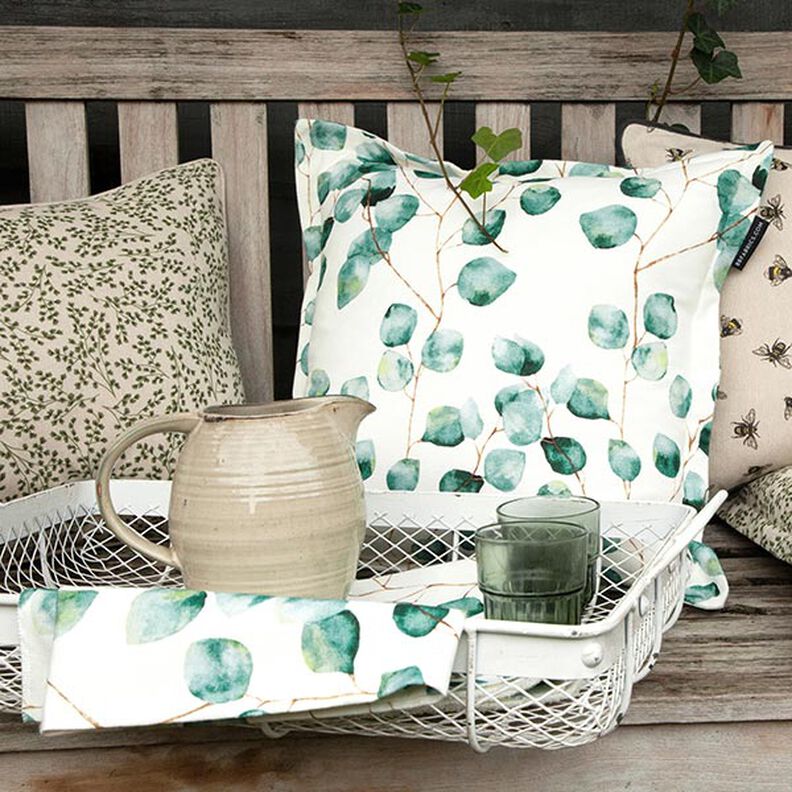 Tissu décoratif Semi-panama Eucalyptus – écru,  image number 8