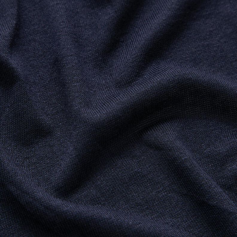 Jersey d’été léger en viscose – bleu nuit,  image number 2