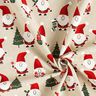 Tissu de décoration Semi-panama pères Noël joyeux – nature,  thumbnail number 3