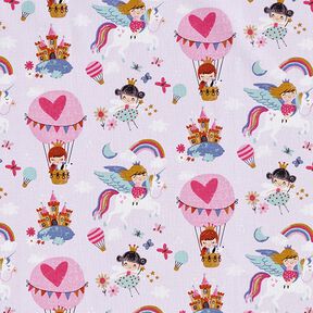 Tissu en coton Cretonne Princesse – violet pastel, 