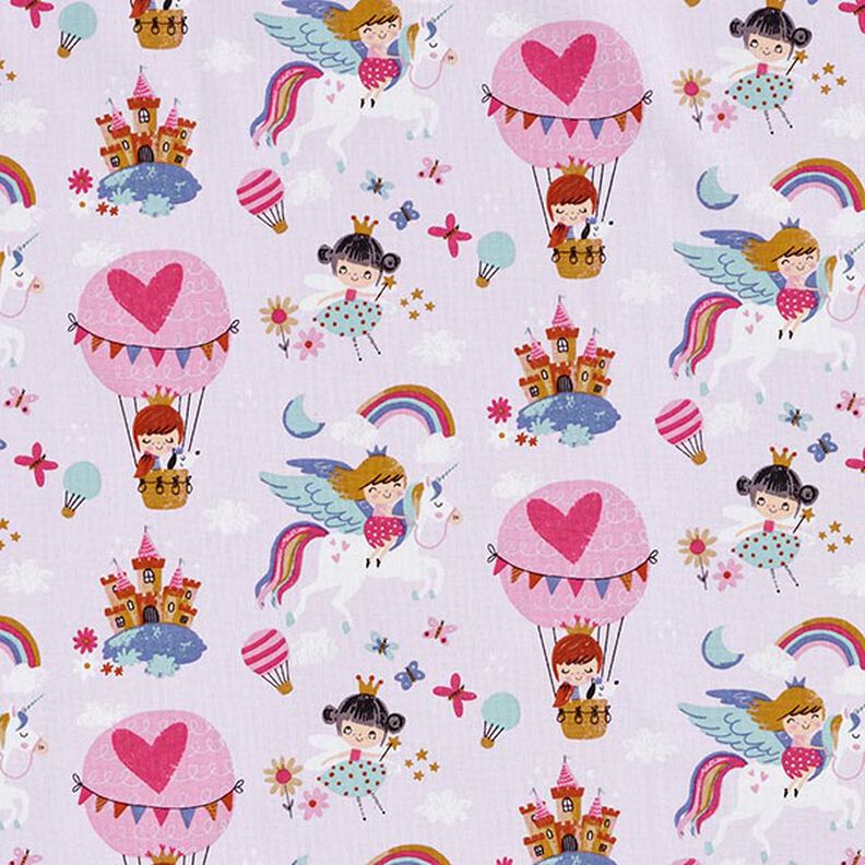 Tissu en coton Cretonne Princesse – violet pastel,  image number 1