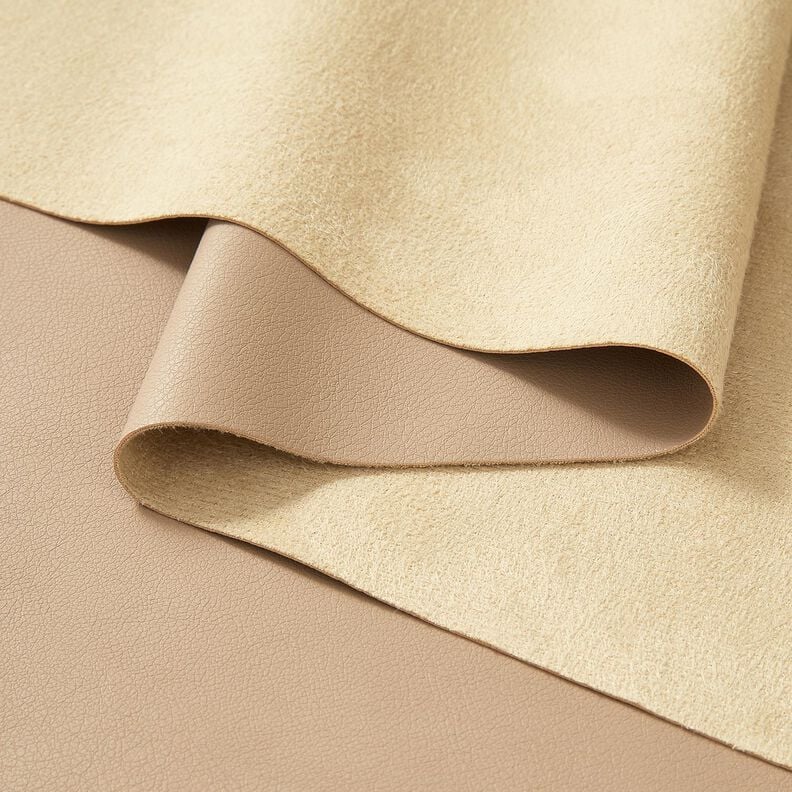 Similicuir avec revers en velours  – anémone,  image number 3