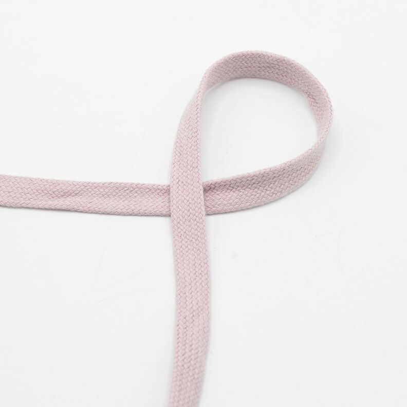 Cordon plat Sweat-shirt à capuche Coton [15 mm] – vieux rose clair,  image number 1