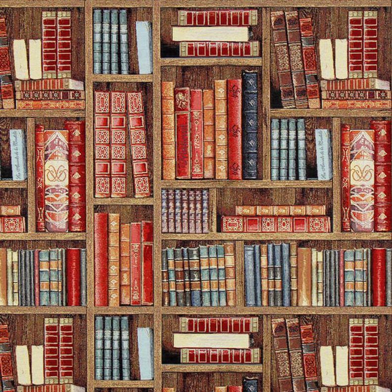 Jacquard Gobelin Bibliothèque – marron, image number 1