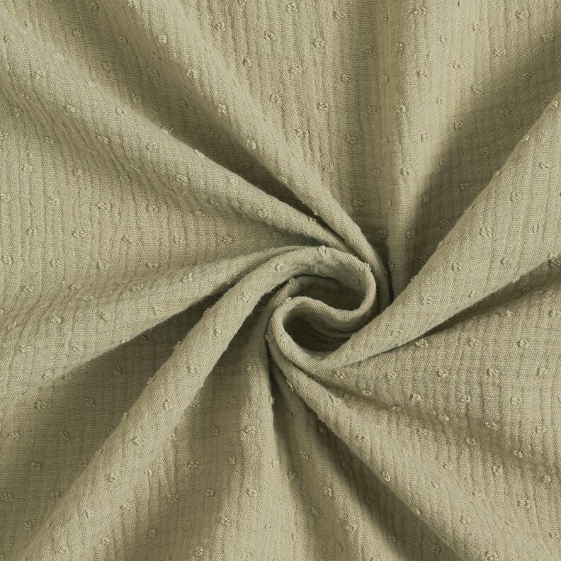 Tissu double gaze de coton dobby – roseau,  image number 3