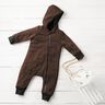 Loden de laine foulé Chiné – marron foncé,  thumbnail number 9