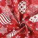 Tissu de décoration Canvas Boules de sapin de Noël – rouge,  thumbnail number 3