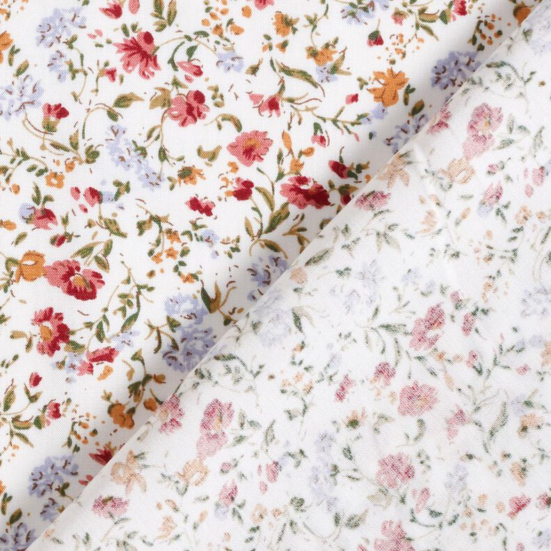 Tissu en viscose Mille-fleurs – blanc,  image number 4