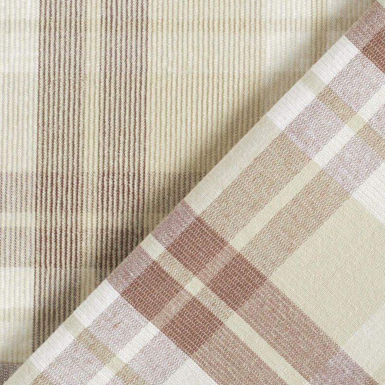 Tartan en velours côtelé – noix de cajou,  image number 5