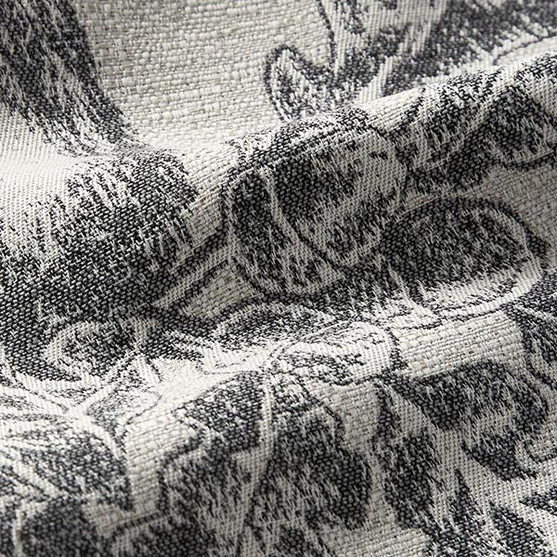 panneau décoratif Gobelin Cerf et edelweiss – gris,  image number 2
