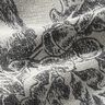 panneau décoratif Gobelin Cerf et edelweiss – gris,  thumbnail number 2