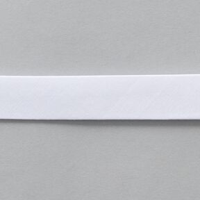 Biais Coton bio [20 mm] – blanc, 