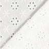 Tissu de coton à broderie anglaise Fleurs – blanc,  thumbnail number 4