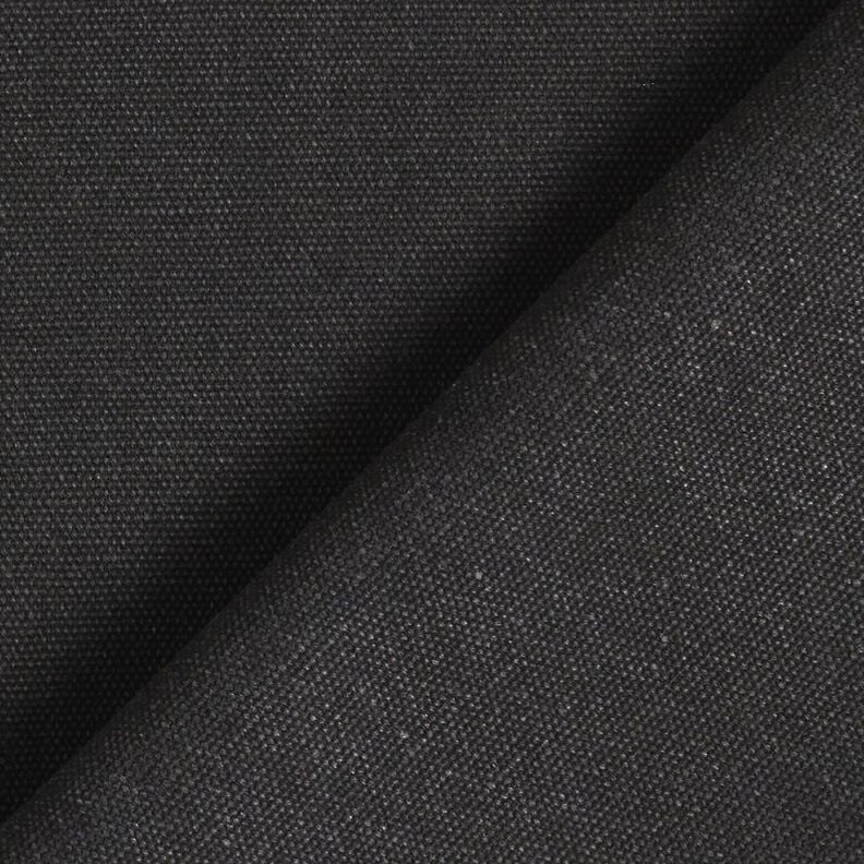 Tissu de décoration Canvas ciré – noir,  image number 3