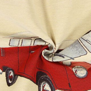 Gobelin pièce VW Bulli rouge, 