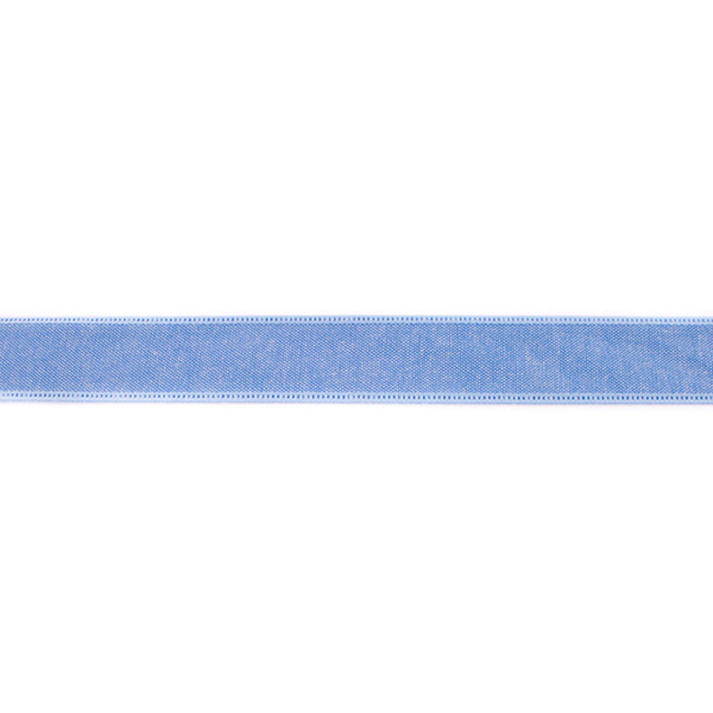 Ruban tissé Chambray Uni – bleu jean,  image number 1