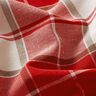 Tissu de décoration Canvas Grands carreaux – rouge/nature,  thumbnail number 2