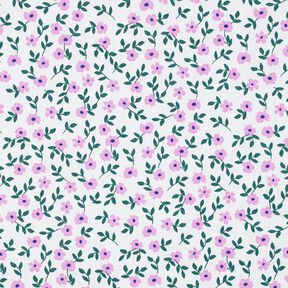 GOTS Popeline coton Streublümchen | Poppy Fabrics – blanc/rose, 