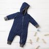 Jeans Tissu matelassé Cœurs – bleu nuit,  thumbnail number 5