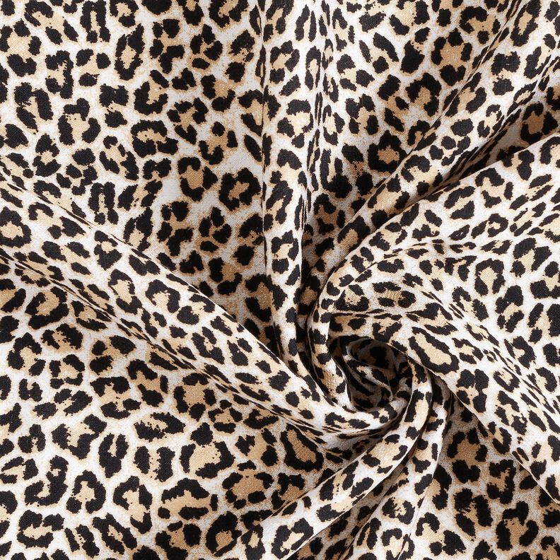 Viscose mélangée Imprimé léopard – beige,  image number 3