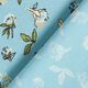 Jersey coton fleurs dans le vent – bleu aqua,  thumbnail number 4