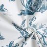 Tissu de décoration Semi-panama Joyeux danseurs 280 cm – bleu océan/blanc,  thumbnail number 3