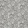 Mélange viscose lin Feuillage – écru/noir,  thumbnail number 1