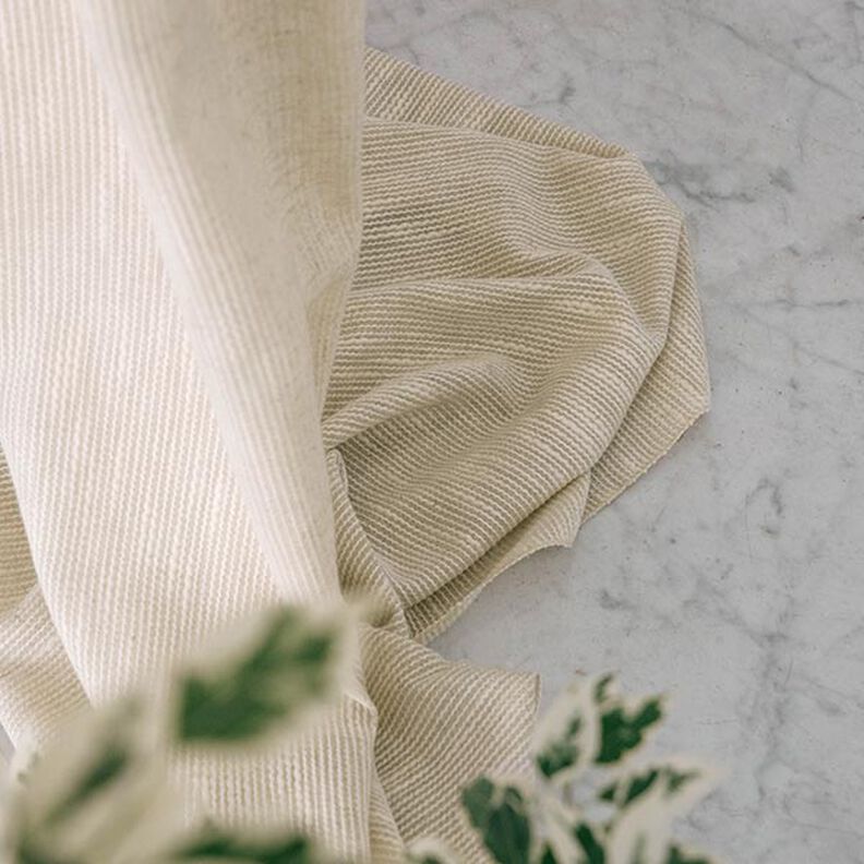 Tissu pour voilages Structure tissée 300 cm – beige clair,  image number 6