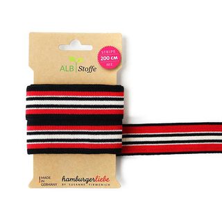 Rubans jacquard Bio STRIPE ME college  [200 CM | 3,5 CM]  | Albstoffe | Hamburger Liebe, 