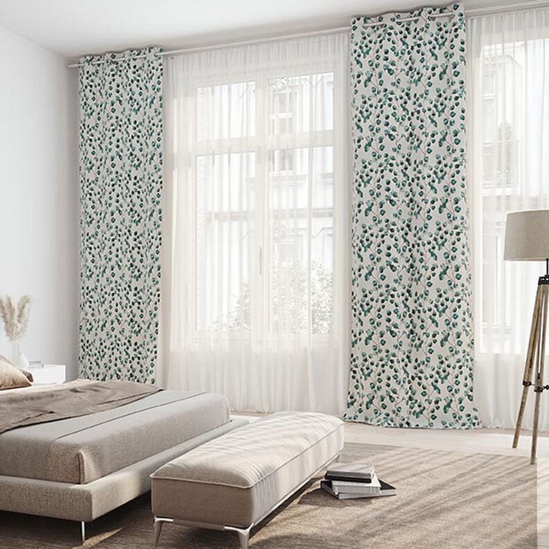 Tissu décoratif Semi-panama Eucalyptus – écru,  image number 4