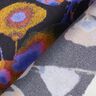 Tissu viscose Cupro avec fleurs à l'aquarelle – noir/lilas bleu,  thumbnail number 4