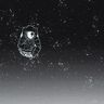 French Terry Panel Spaceman | Glitzerpüppi – noir/blanc,  thumbnail number 1