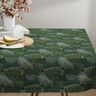 Tissu de décoration Sergé coton Feuilles minimalistes – vert foncé,  thumbnail number 7