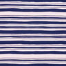 French Terry rayures irrégulières – indigo/rosé,  thumbnail number 1