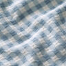 Tissu en coton à carreaux structurés – blanc/bleu clair,  thumbnail number 2