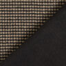 Tissu pour manteau double face Pied de poule/uni – gris clair/noir,  thumbnail number 1
